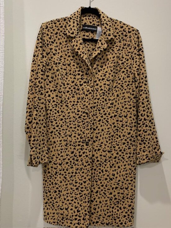 Sag Harbor Jackets & Blazers - Sag Harbor Dress/Coat Leopard Print, Size 8